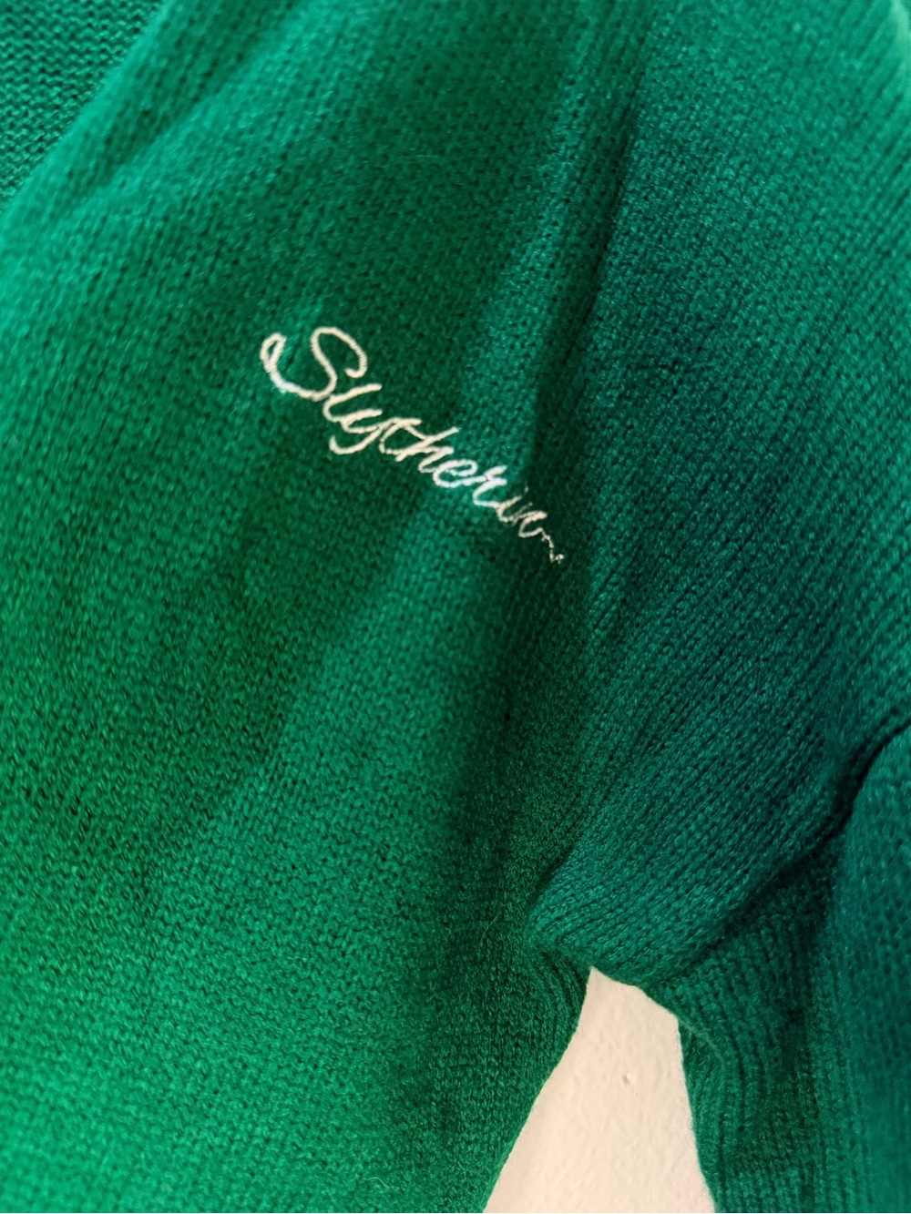 MEDIUM Harry Potter Green Slytherin Cardigan - Picture 3 of 5